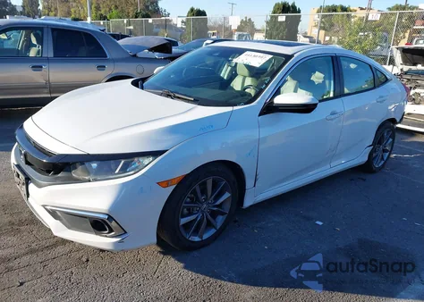 2021 Honda Civic Ex-L z USA, uszkodzony, nr VIN 19XFC1F75ME200199